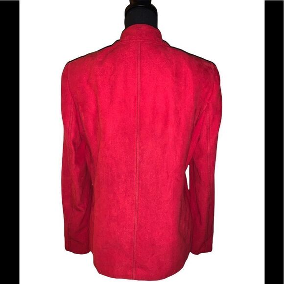 Alfred Dunner Faux Suede Button Front Jacket - Picture 5 of 6
